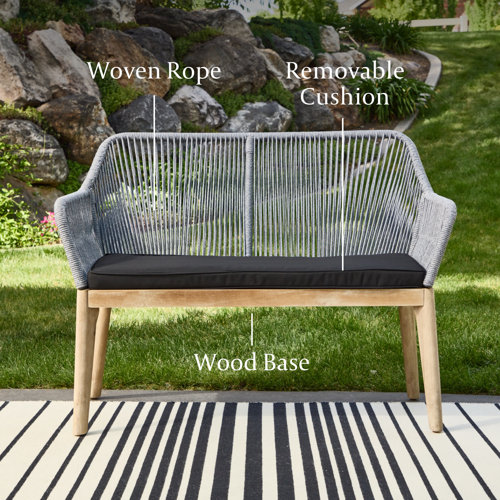 Mercury Row® Odaniel 48.03'' Rope Outdoor Loveseat & Reviews Wayfair